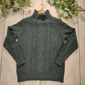 Sonoma Heathered Cable Knit Turtleneck Sweater